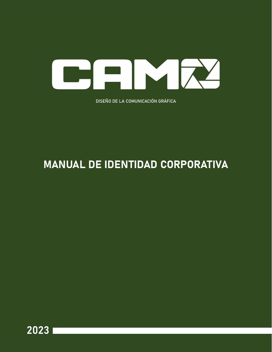 Portada del Manual de Identidad Corporativa CAMO