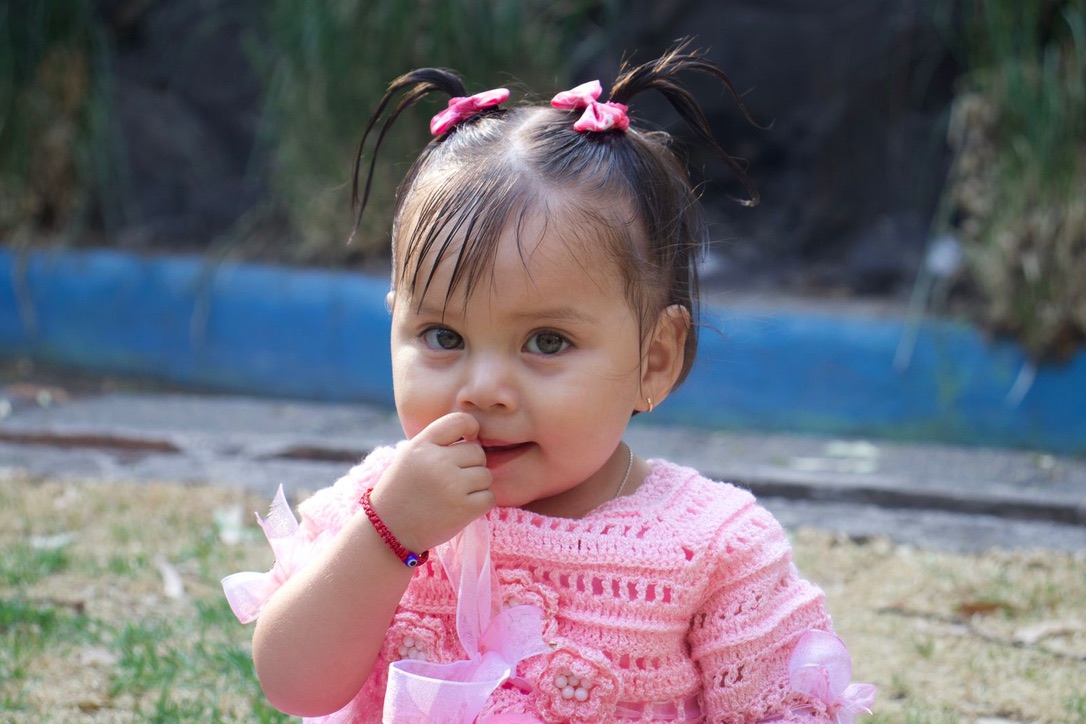 Retrato infantil al aire libre