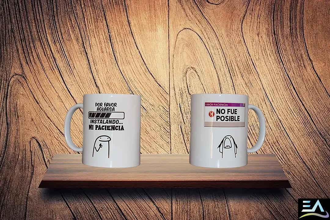 Tazas personalizadas con ilustraciones humorísticas